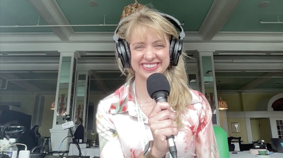 Reporter Elena Durnbaugh at the 2025 Mackinac Policy Conference